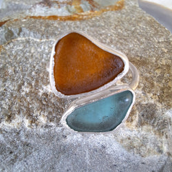 Ringmaat 55 ( us 7.5) sea glass