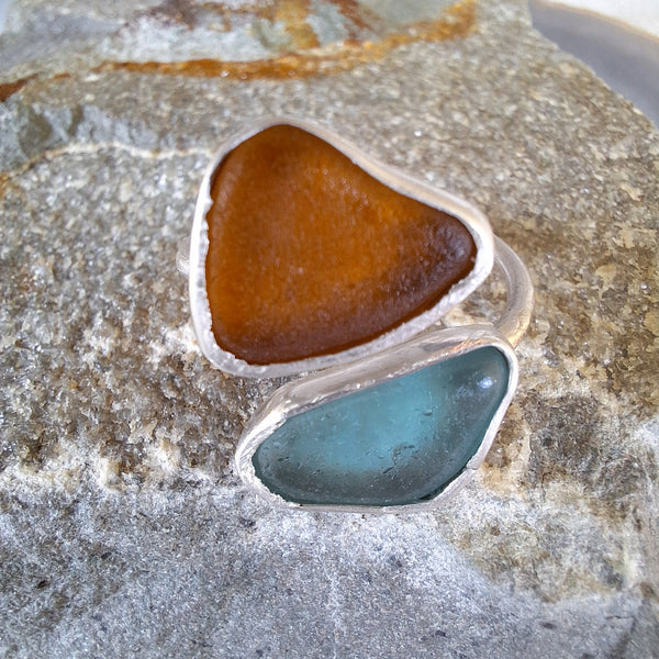 Ringmaat 55 ( us 7.5) sea glass