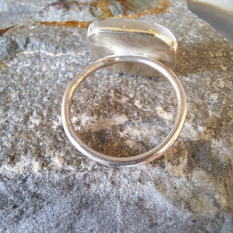 Ringmaat 55 (us 7.5) sea glass