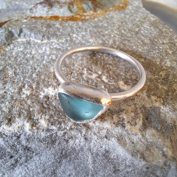 Ringmaat 57 (us 8) sea glass