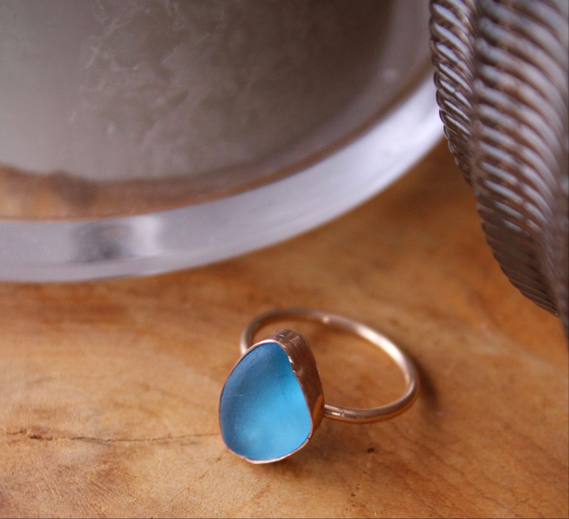 Ringmaat 54 (us 6.5) sea glass