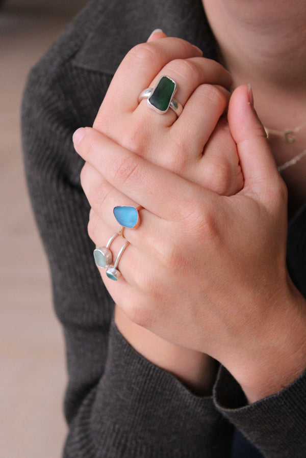 Ringmaat 54 (us 6.5) sea glass