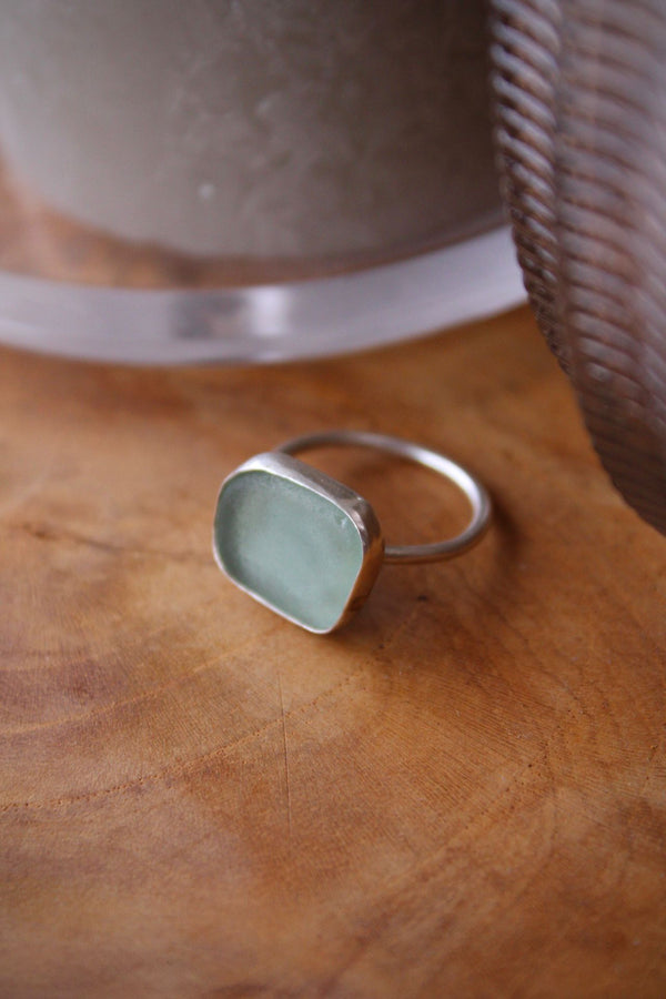 Ringmaat 55 (us 7.5) sea glass