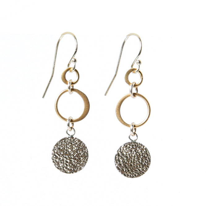 Earring with fancy coin