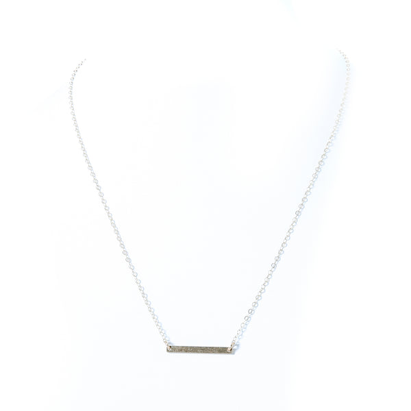 Necklace with rectangle component